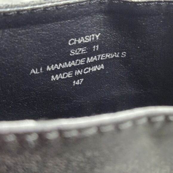 Madden Girl Chasity Women Size 11 Retro Chic Knee High Buckle Strap Heeled Boots - Picture 8 of 10